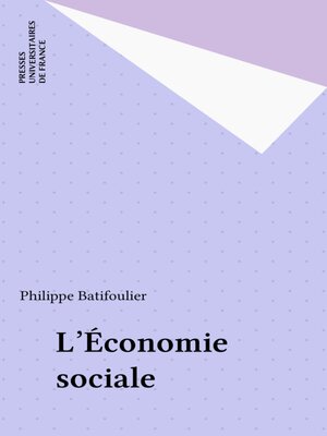 cover image of L'Économie sociale